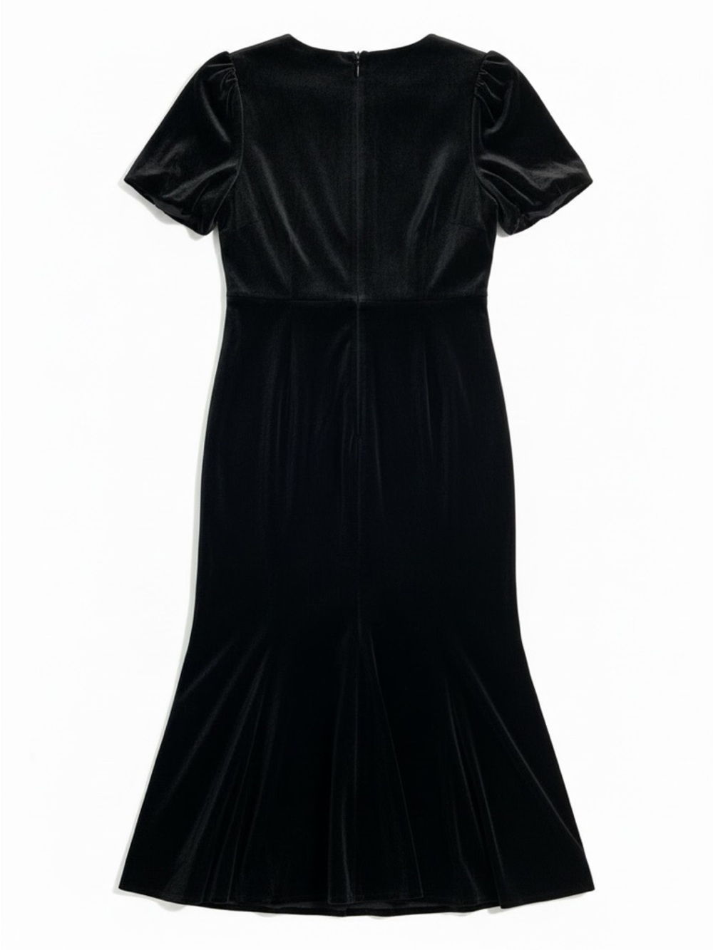Tuckernuck Black Velvet Elodie Midi Dress Size Large NWT - Picture 3 of 9